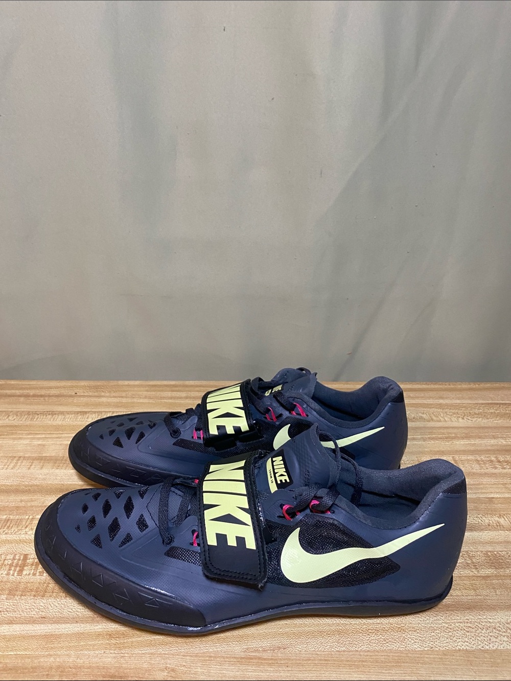 Nike Zoom Rival SD 4 Black Volt Discus Throwing Track & Field Shoes Mens  9.5